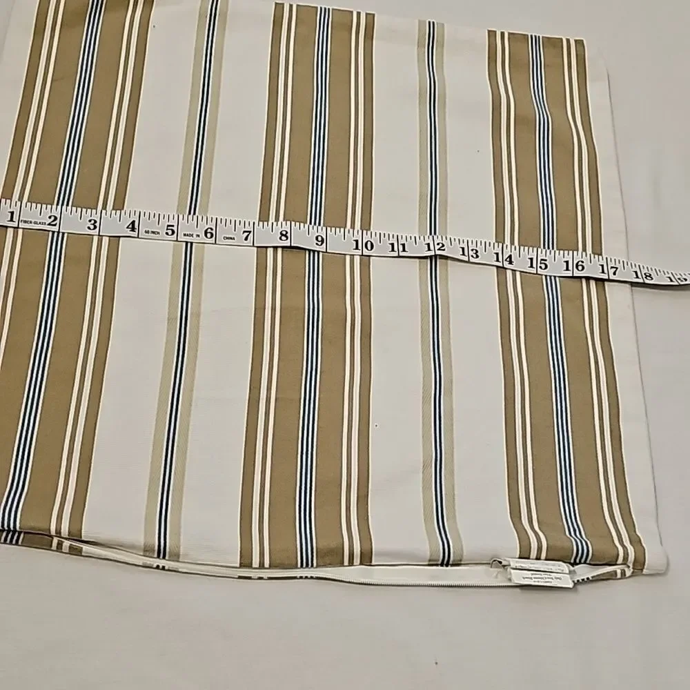- 2 Pottery barn striped/gray pillow cases